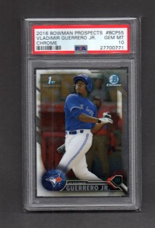 Vladimir Guerrero Jr 2016 Bowman Chrome PSA 10 4