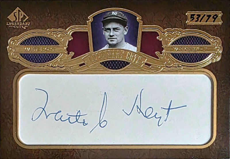 Waite Hoyt 2007 Legendary Cuts auto 53/79