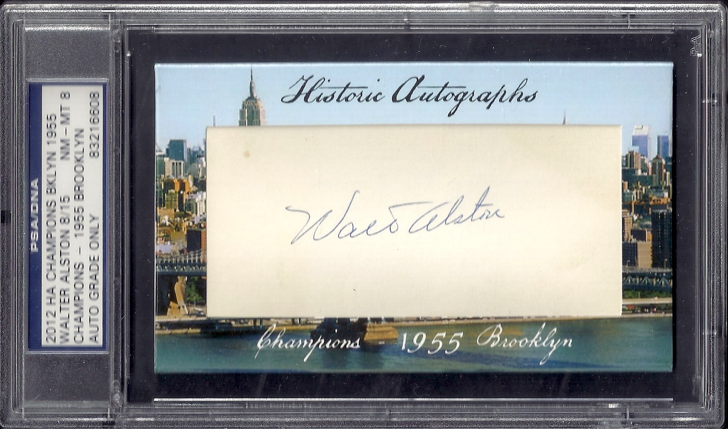 Walter Alston 1955 Dodgers PSA 8
