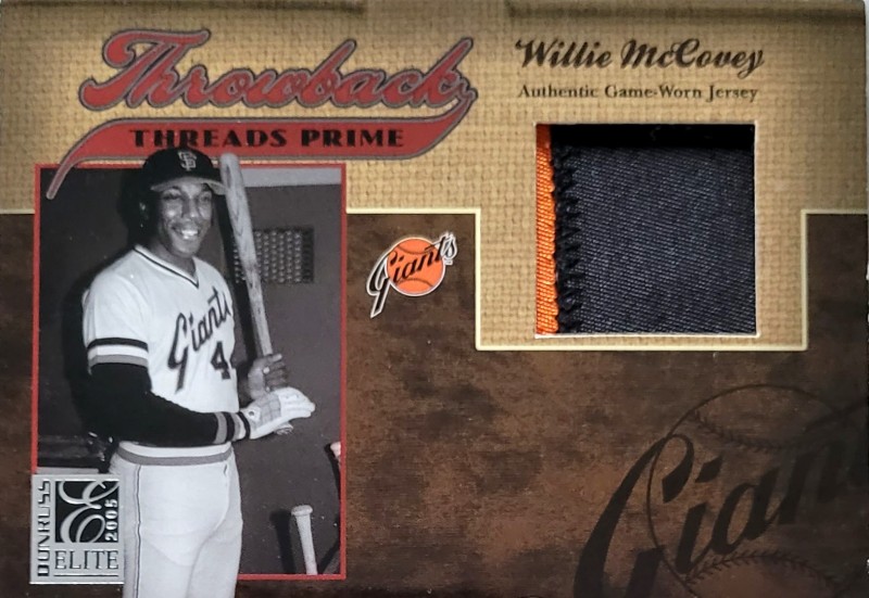 Willie McCovey 2005 Throwback Threads Patch 16/25