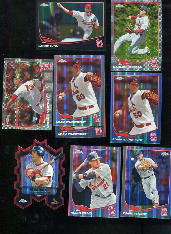 2013 Cardinals chrome refractor lot.jpg